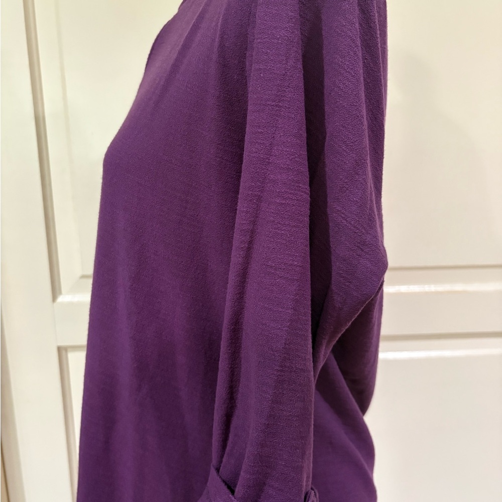 Van Heusen Deep Purple Tunic Top - Picture 2 of 4